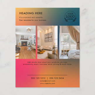 Minimalist Business Marketing Flyer | Logo & Photo