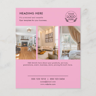 Minimalist Business Marketing Flyer | Logo & Photo