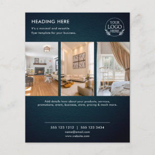 Minimalist Business Marketing Flyer Logo & Photo
