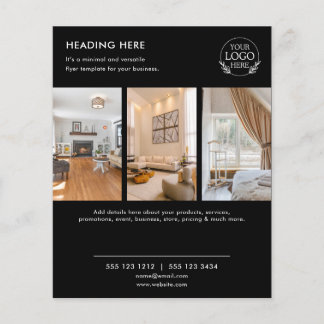 Minimalist Business Marketing Flyer | Logo & Photo
