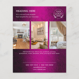 Minimalist Business Marketing Flyer Logo & Photo