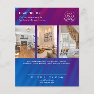 Minimalist Business Marketing Flyer Logo & Photo