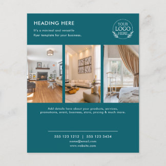 Minimalist Business Marketing Flyer | Logo & Photo