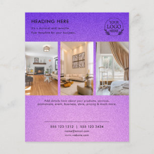 Minimalist Business Marketing Flyer Logo & Photo