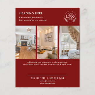 Minimalist Business Marketing Flyer | Logo & Photo