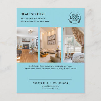 Minimalist Business Marketing Flyer | Logo & Photo