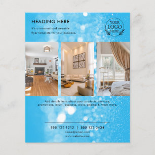 Minimalist Business Marketing Flyer Logo & Photo