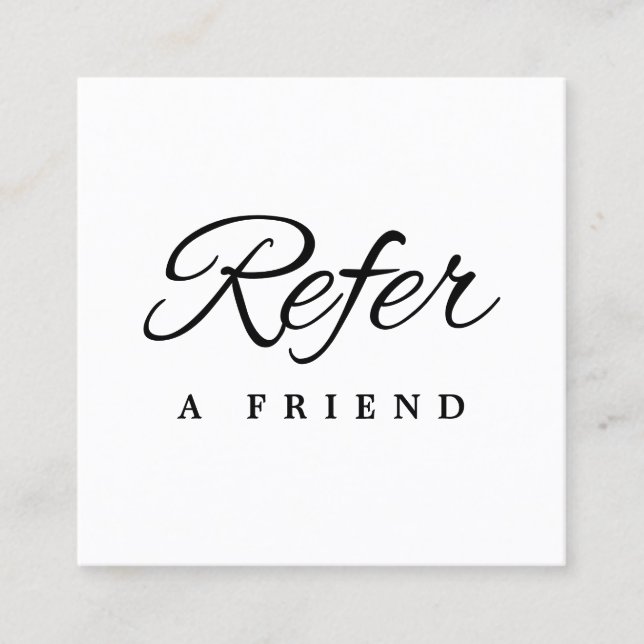 Minimalist Business Referral Card (Front)