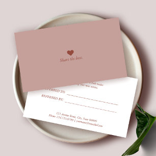 Minimalist Business Referral Card