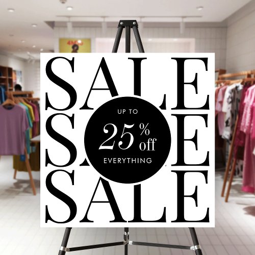 Minimalist Business Sale Shop Promotional Sign