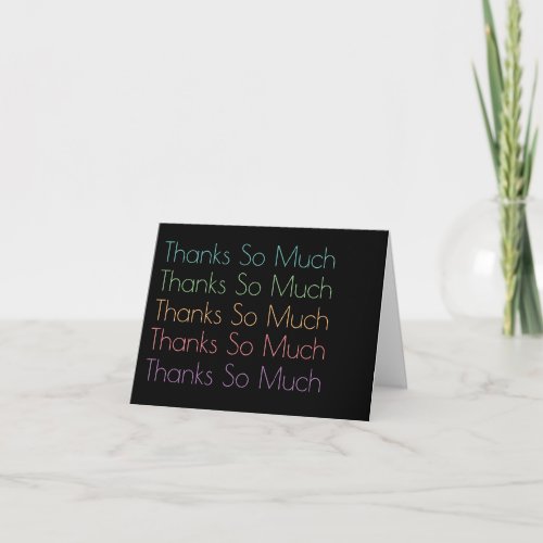 Minimalist Business Thank You Cards