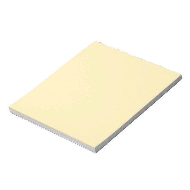 Minimalist butter yellow plain solid pastel simple notepad (Rotated)