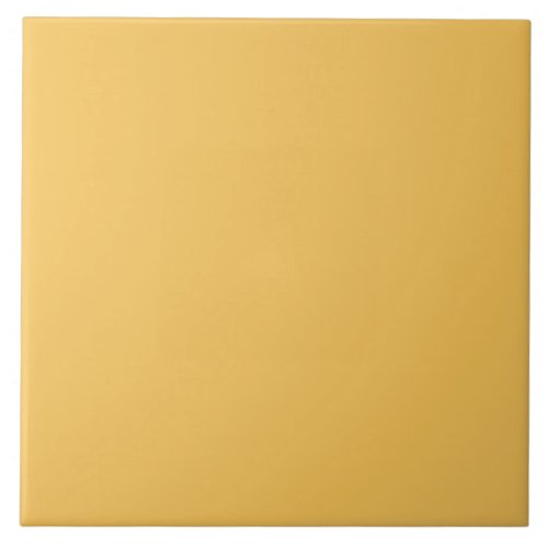 Minimalist Butterfield Flower Yellow Solid Color Ceramic Tile