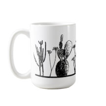 Minimalist Cactus Coffee Mug