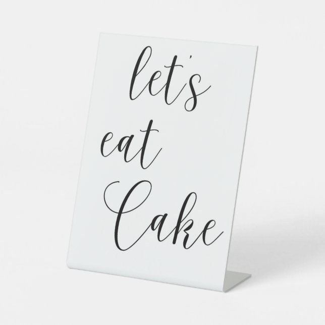 Minimalist Cake Sign (Front)
