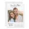 Minimalist Calendar Save The Date with Photo