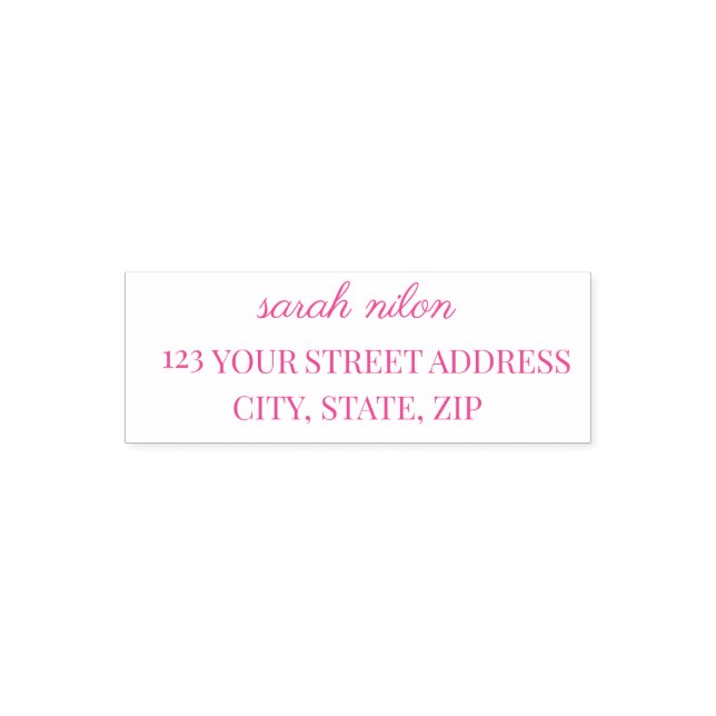  Minimalist Calligraphy Address Stamp for Style (Design)