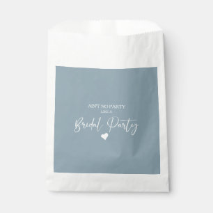 Minimalist Calligraphy Bridal Party Favor Bag