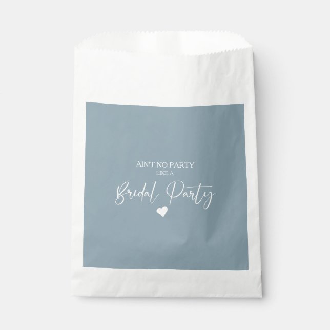 Minimalist Calligraphy Bridal Party  Favor Bag (Front)