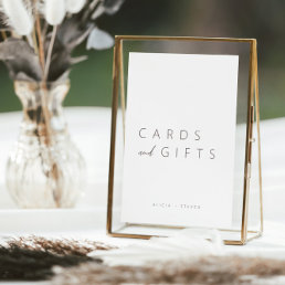 Minimalist Calligraphy Cards and Gifts Sign