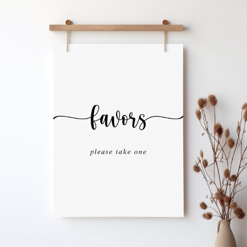 Minimalist Calligraphy Favors Sign