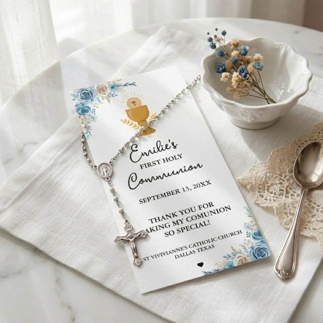 Minimalist Calligraphy First Holy Communion Prayer (Creator Uploaded)