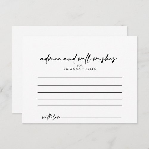 Minimalist Calligraphy Modern Elegant Wedding  Postcard