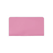 Minimalist Calligraphy Pink Personalized Name  Checkbook Cover (Back)