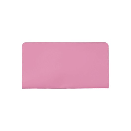 Minimalist Calligraphy Pink Personalized Name  Checkbook Cover (Back)