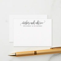 Minimalist Calligraphy Retirement Wishes &