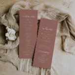 Minimalist Calligraphy Terracotta Wedding Program<br><div class="desc">This minimalist calligraphy terracotta wedding program is perfect for a rustic wedding. The simple and elegant design features classic and fancy script typography.</div>