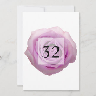 Minimalist calligraphy text birthday party invitation