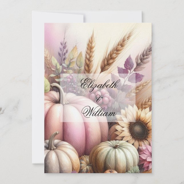 Minimalist calligraphy text  invitation (Front)