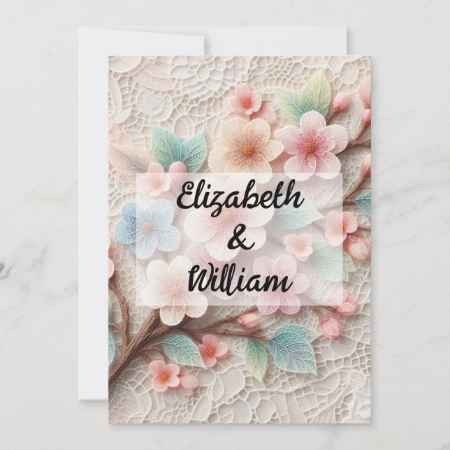 Minimalist calligraphy text  invitation (Front)