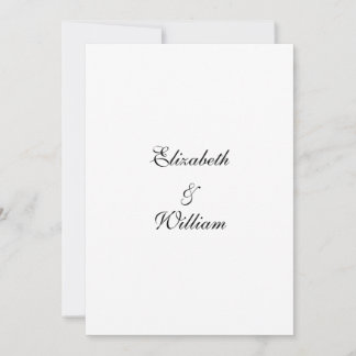 Minimalist calligraphy text invitation