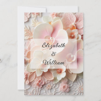 Minimalist calligraphy text invitation