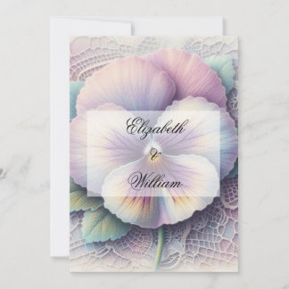 Minimalist calligraphy text invitation