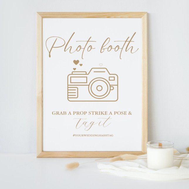 Minimalist  Calligraphy Wedding Photo Booth Sign (Creator Uploaded)