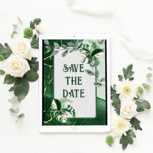  minimalist calligraphy wedding save the date invitation