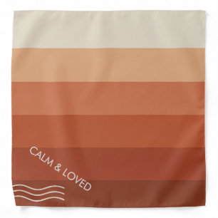 Minimalist Calm & Loved Dog Bandana