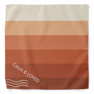 Minimalist Calm & Loved Dog Bandana
