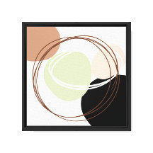 Minimalist Calming Wall Art – Framed Canvas Stretc