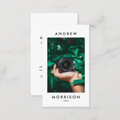 Minimalist Camera Photographer Business Card (Front/Back)