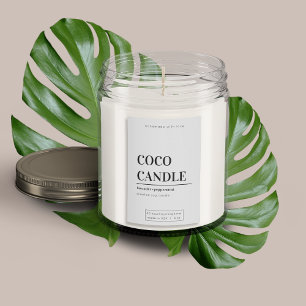 Minimalist Candle Label