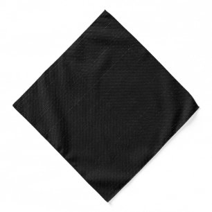Minimalist Carbon Black Micro-Grid Geometric Bandana