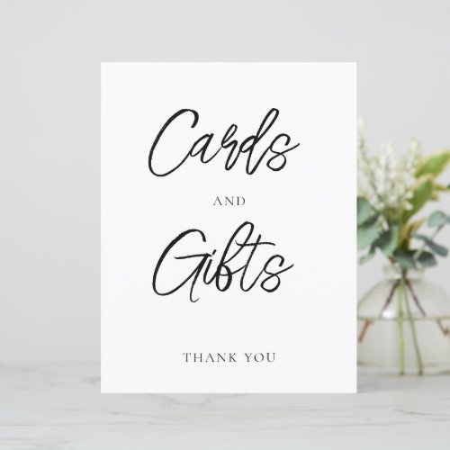 Minimalist Cards and Gifts Sign