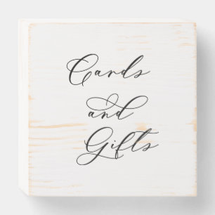Minimalist Cards and Gifts Wedding Sign Elegant
