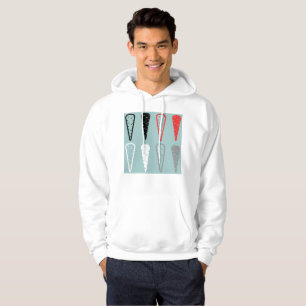 Minimalist Carrot Vegetable Icons Hoodie