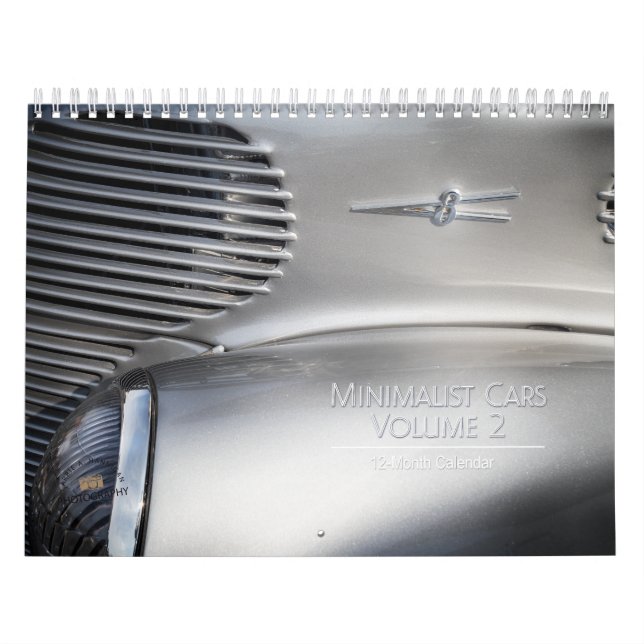 Minimalist Cars Volume 2 Calendar (Cover)