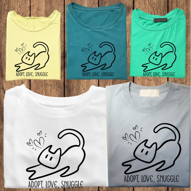 Minimalist Cat Parent T-Shirt (Creator Uploaded)